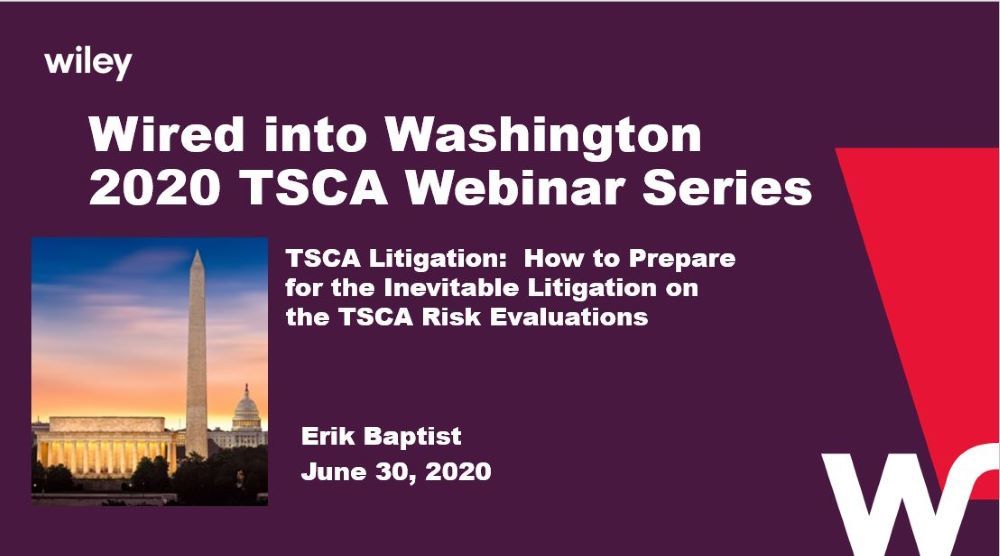 Photo of TSCA Litigation – How to Prepare for the Inevitable Litigation on the TSCA Risk Evaluations