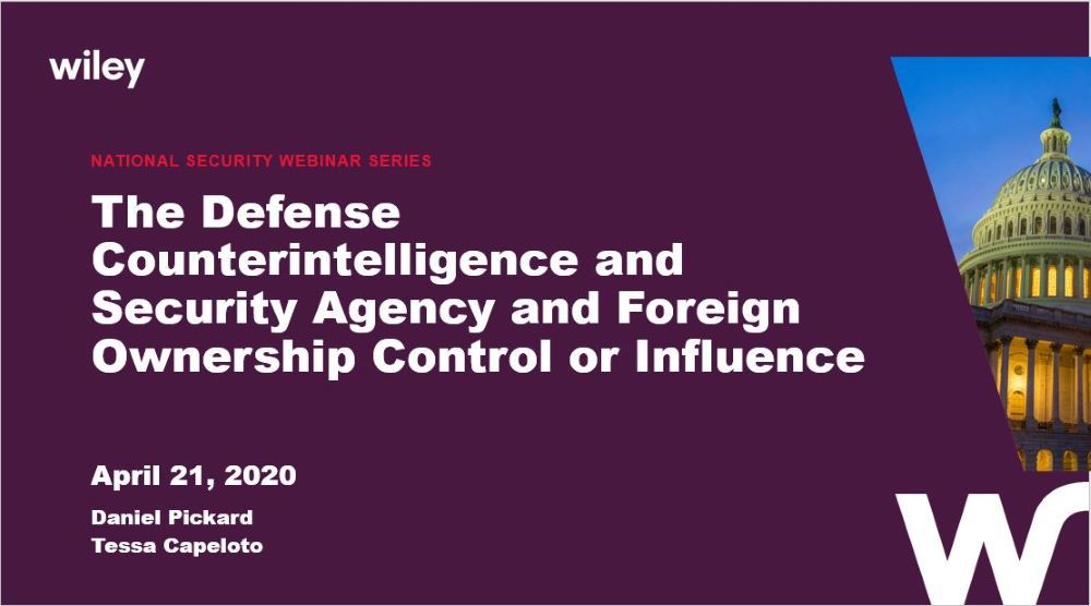 Photo of National Security Series: DCSA and FOCI