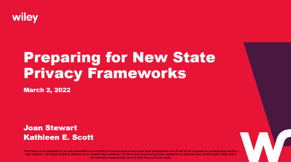 Photo of Preparing for New State Privacy Frameworks