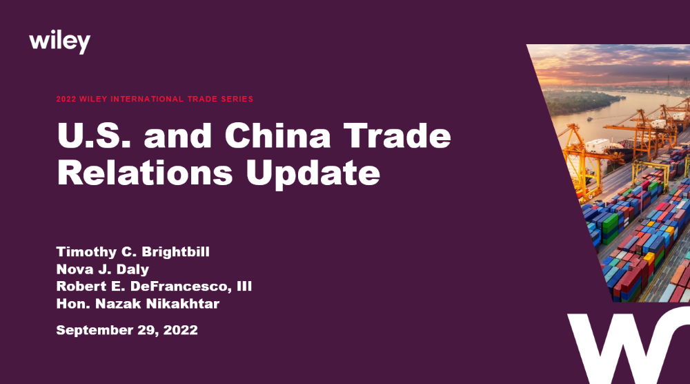 Photo of U.S. and China Trade Relations Update