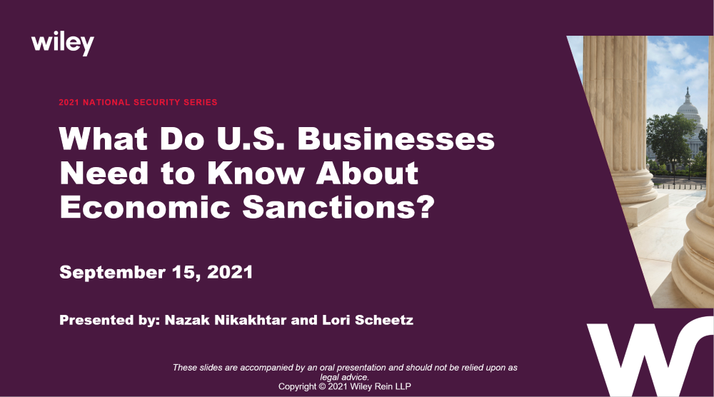 Photo of What Do U.S. Businesses Need to Know About Economic Sanctions?