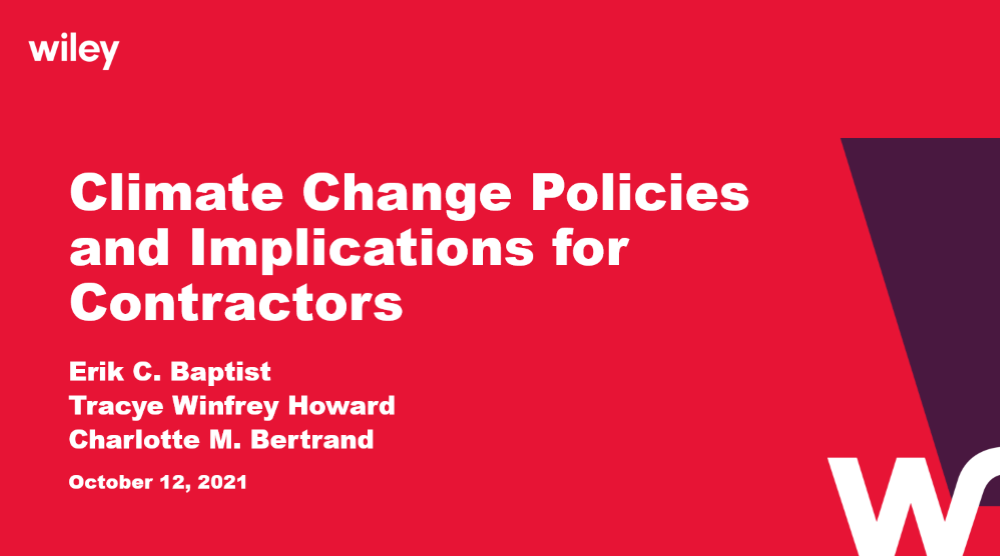 Photo of Climate Change Policies and Implications for Contractors