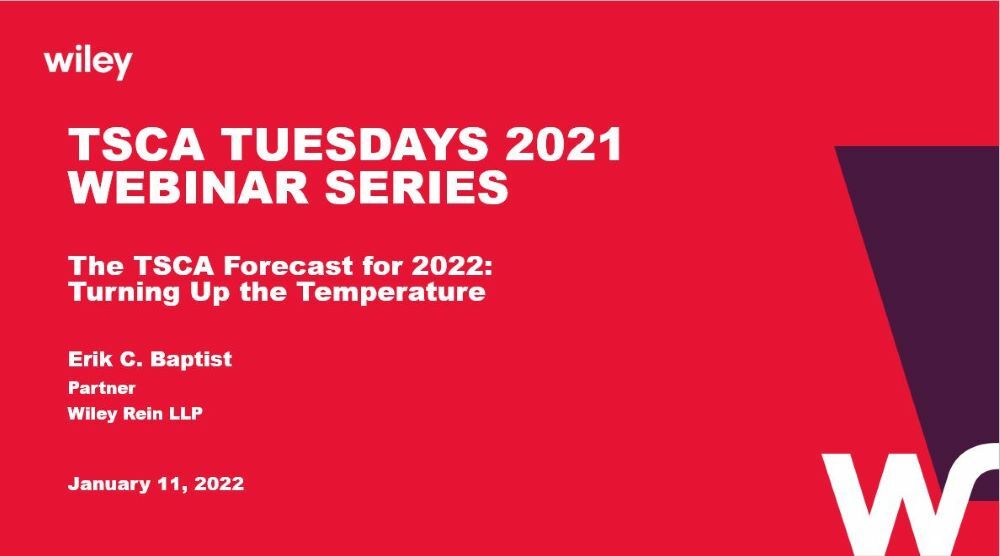 Photo of TSCA Tuesdays: The TSCA Forecast for 2022: Turning Up the Temperature
