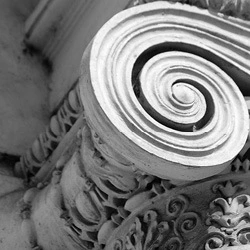 closeup ionic column