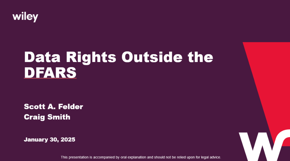 Photo of Data Rights Outside the DFARS