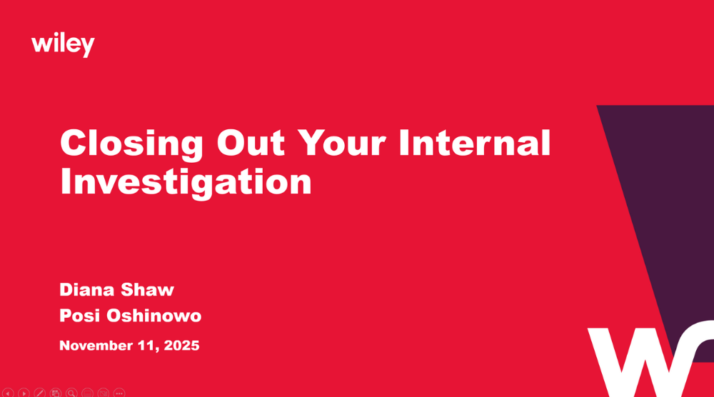 Photo of Fall Series: Internal Workplace Investigations 101 - Closing out the Investigation